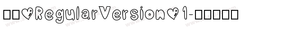小白 RegularVersion 1字体转换